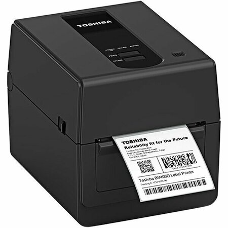 TOSHIBA BV420D 4'' 203 DPI Direct Thermal Barcode Printer with Black Finish - Ethernet/USB 105BV420DGQM